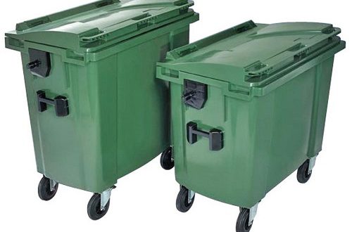 سطل زباله پلاستیکی مخزن دار